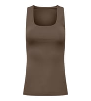 Only ONLEA 2-Ways Fit Kadın Askılı Basic Atlet Top (Kahverengi)