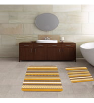 Banyo Halısı Ikili Klozet Takımı Kaymaz Tabanlı Banyo Paspas Takımı (Karışık)