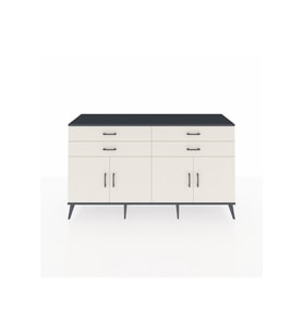 Hyperion Konsol 2 Raflı 4 Çekmeceli 8 Kapaklı 176x44x99 Antrasit-Aytaşı