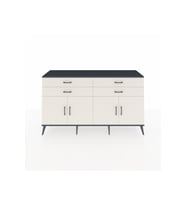 Hyperion Konsol 2 Raflı 4 Çekmeceli 8 Kapaklı 176x44x99 Antrasit-Aytaşı