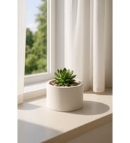 El Yapımı Minimalist Çok Amaçlı Saksı & Dekoratif Kutu (12×7 Cm)