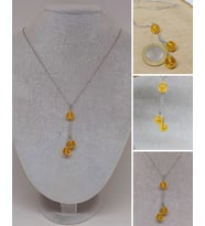 Sitrin Taşı Zincirli Kolye (9396)