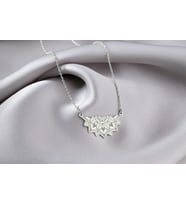 Mandala Kolye, Gümüş Mandala Charm, Bayan Kolyeler, Zarif Kolye
