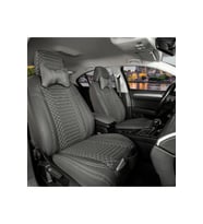Ford Focus 2  Lüks Deri Oto Koltuk Kılıfı Ön/Arka Takım Füme