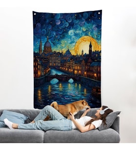 Vincent Van Gogh Tarzı Venedik Duvar Örtüsü-7795