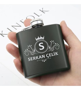 Maceracı Erkeğe Özel Çelik İçki Matarası 6 Oz Yeşil
