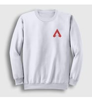 Presmono Unisex Beyaz Side Logo Apex Legends Sweatshirt 232368tt (Beyaz)