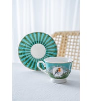 Acar SYT-08596 Lumiere Yeşil 6'lı Kahve Fincan Takımı (Çok Renkli)