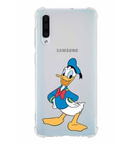 Samsung Galaxy A50s  Köşe Korumalı Antişok Kapak Donald Duck Tasarımlı Şeffaf  Kılıf