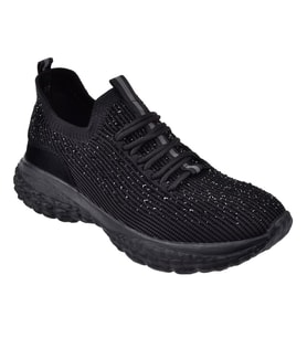 Guja Taşlı Triko Kadın Spor Ayakkabı Sneaker GJ-320 SİYAH