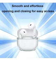 [Kulaklık Kılıfı] Şeffaf Xiaomi BUDS 8 Active Soft Yumuşak Şeffaf Esnek Silikon Kulaklık Kılıfı ve Karabina Anahtarlık