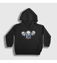 Presmono Unisex Çocuk Siyah Gaster Blasters Undertale Kapüşonlu Sweatshirt 32219tt