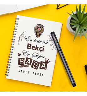 Bekçi Babalara Özel Defter ve Kalem