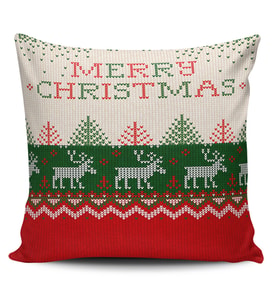 Alkanhomes Merry Christmas Temalı Dijital Baskılı Kırlent Kılıfı