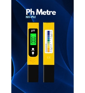 Yüksek Hassasiyetli Dijital pH Metre, Su Test Cihazı, Akvaryum ve Havuz için