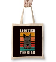 Retro Scottish Terrier Vintage Scottie Dog Breed Owner Puppy Bez Çanta Uzun Saplı