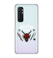 Xiaomi Mi Note 10 LITE Uyumlu Hellfire Club Tasarımlı Şeffaf Telefon Kılıfı