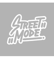 Street Mode Araba Sticker siyah 17x13 CM (Beyaz)