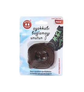 Magic Locks 08B1 - Kahverengi Yassı Akıllı Bağcık
