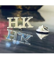 Gökdeniz 925 Kişiye Özel Harf Model Gümüş Erkek Hediyelik Yaka Rozeti