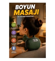 3D Yoğurma Teknolojili Akıllı Boyun Masaj Cihazı Çok Modlu Taşınabilir Kas Gevşetici