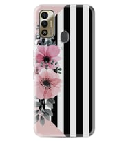 Tecno Spark 7T Kılıf Resimli Desenli Baskılı Silikon Kılıf Flowers 4 1390
