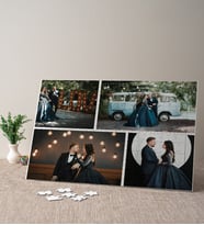 4 Fotoğraflı Kişiye Özel Hediye Fotoğraflı Puzzle