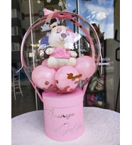 Ayıcıklı Hoş Geldin Bebeğim Peluş Balon Kutusu