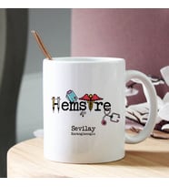Kişiye Özel İsme Özel Hemşire Kupa Bardak