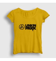Presmono Kadın Sarı Logo V2 Linkin Park T-Shirt 98241tt (Sarı)