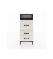 Arges Komodin Tek Raflı 3 Çekmeceli 44x30x96 Antrasit-Aytaşı