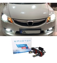 Honda Civic FD6 Led Xenon Uzun Far Ampulü HB3 Ultimate 9500 Lumens Yeni Seri Beyaz 2006-2012
