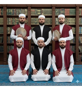 Haydari Musiki Yelek Bordo