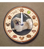 Kişiye Özel Magnet Saat Buzdolabı Süsü Duvar Saati 11,5cm MS5007