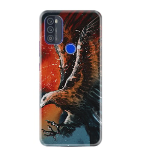 Reeder P13 Blue Max Pro 2021 Kılıf Silikon Desen Özel Seri Kartal Uçarken 1718