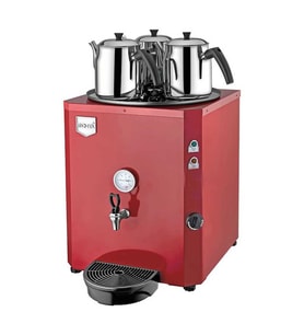 Remta Jumbo Çay Makinesi 40 litre 3 demlik dahil Kırmızı