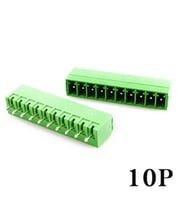Geçmeli Klemens 10 Pin 3.81mm Erkek 180 Derece