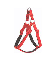 Doggie Konforlu Dokumadan El Yapımı Ronin Model Köpek Göğüs Tasması XXL-2,5X70-80cm - Red
