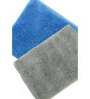 Silver Home Mikrofiber Süper Soft 50x70cm 2li Araç Temizleme Bezi - Gri/Mavi
