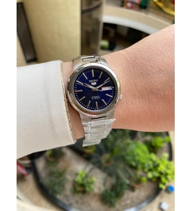 Seiko 5 SNKA05K1 Otomatik Çelik Gri Mavi Kadran 37 mm Erkek Kol Saati