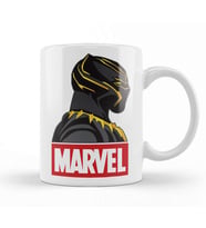Black Panter Marvel Kupa Bardak Porselen