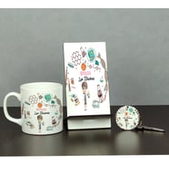 Biyolog Üçlü Set (Kupa + Telefon Standı + Anahtarlık) 004