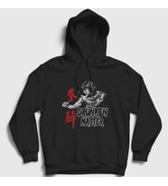 Presmono Unisex Siyah Drunken Master Jackie Chan Kapüşonlu Sweatshirt 331911tt