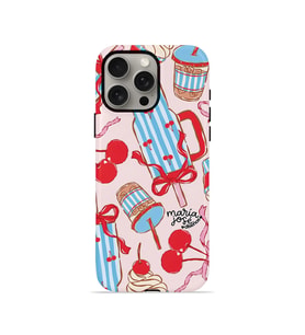 iPhone 15 Pro Max Vorian Çift Katmanlı Kılıf Dolce Cherry Picnic