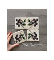 bilge tasarım Stone Decor Taş Bardak Altlığı 4'lü Set 10x10x1 Cm desenli