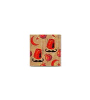 DBSanatevi Osmanlı Fesi Ve Bıyığı Tablo 60 X 60 cm