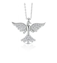 Hüma’nın Mührü Gümüş Kadın Kolye  Pırlanta Parlaklığında Özel Üretim Zirkon Taşlı Kadın Kolye  925K Gerçek Gümüş (Silver)