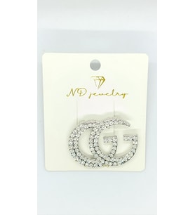 Glamour Twin Silver Broş