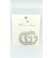 Glamour Twin Silver Broş