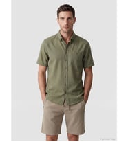LCWAIKIKI Classic Haki Regular Fit Kanvas Erkek Gömlek